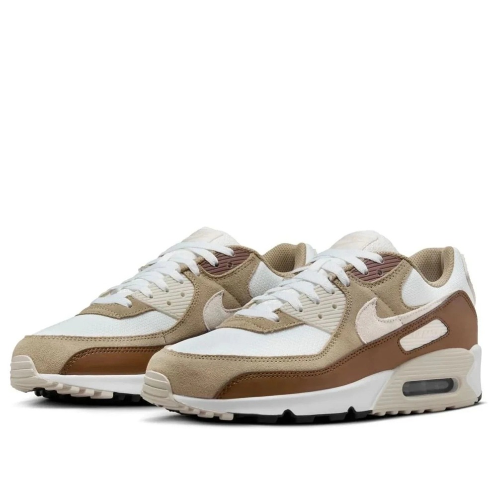 Nike Air Max 90 Summit White Khaki Shoes - DM0029-109 Mens Size 7.5 Womens 9